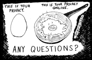 this is your privacy online - cartoon by laughzilla for thedailydose.com